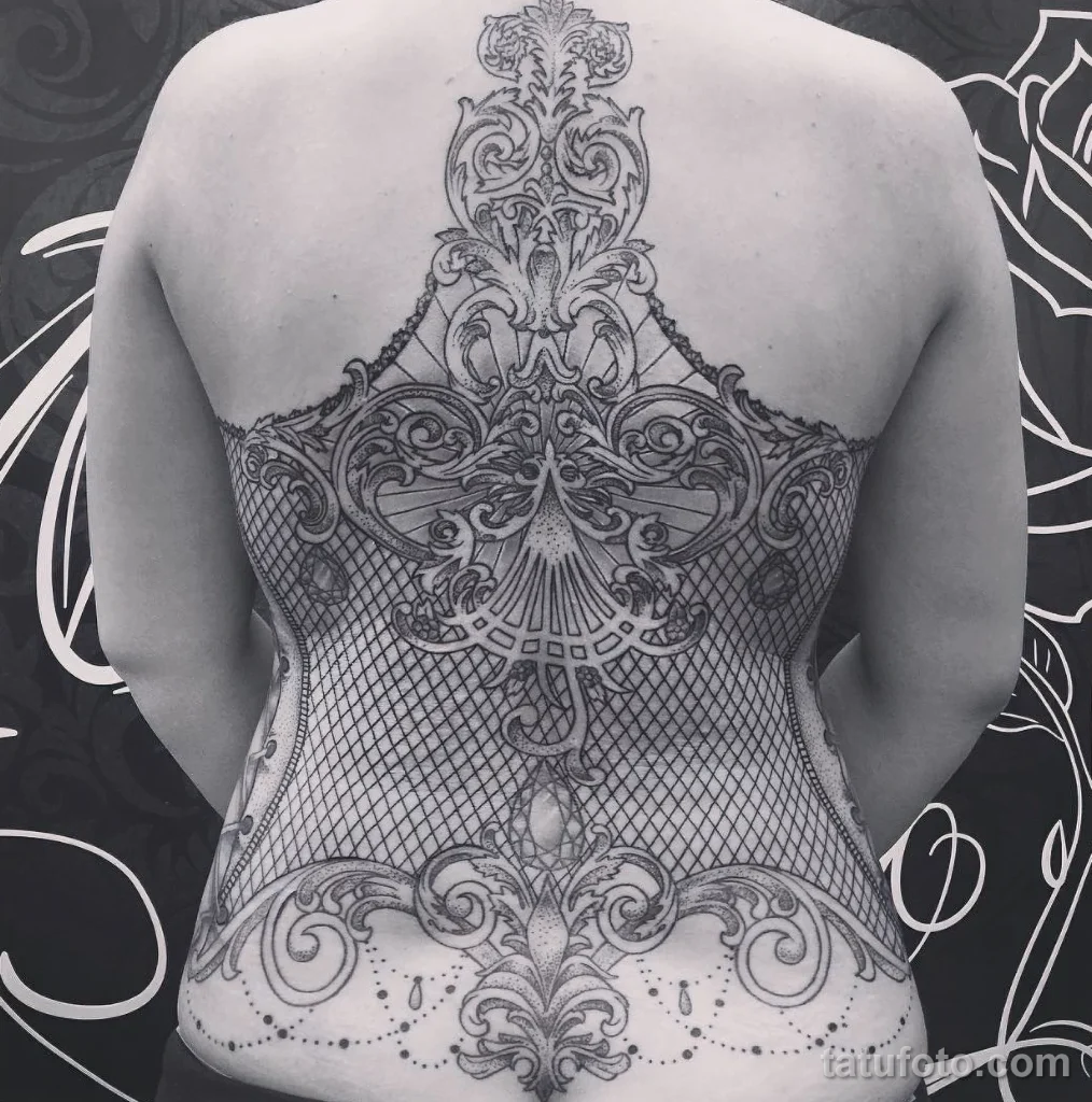 Значение тату корсет - пример рисунка тату №67 - tatufoto.com