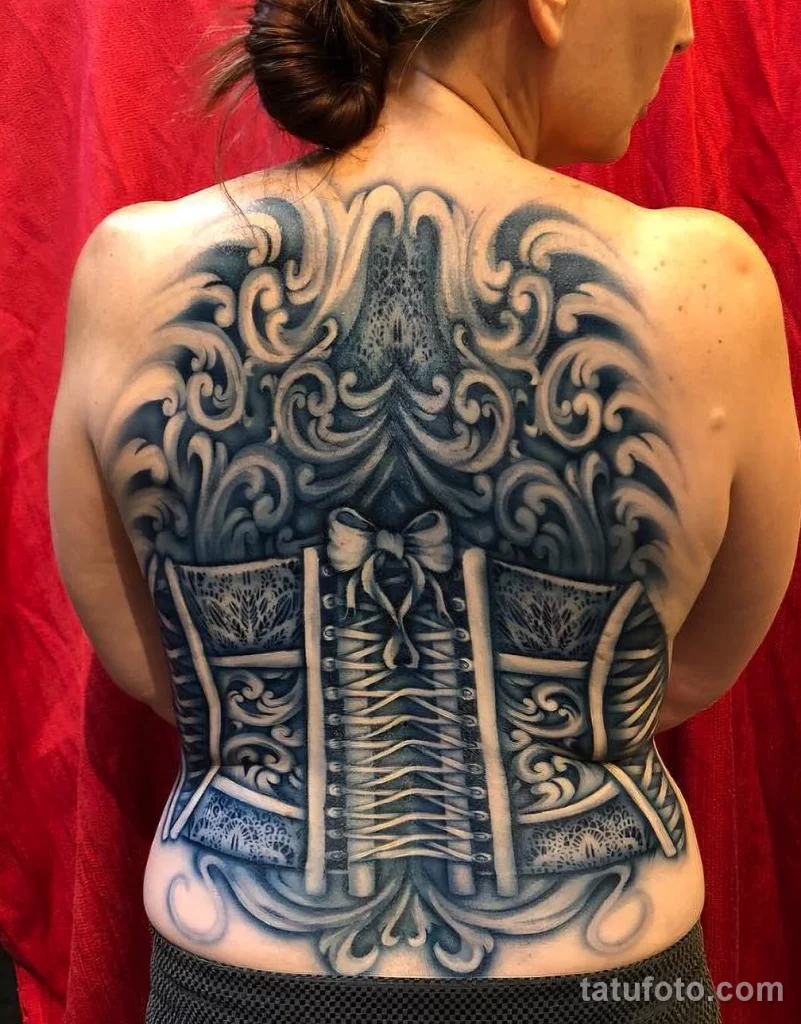 Значение тату корсет - пример рисунка тату №70 - tatufoto.com