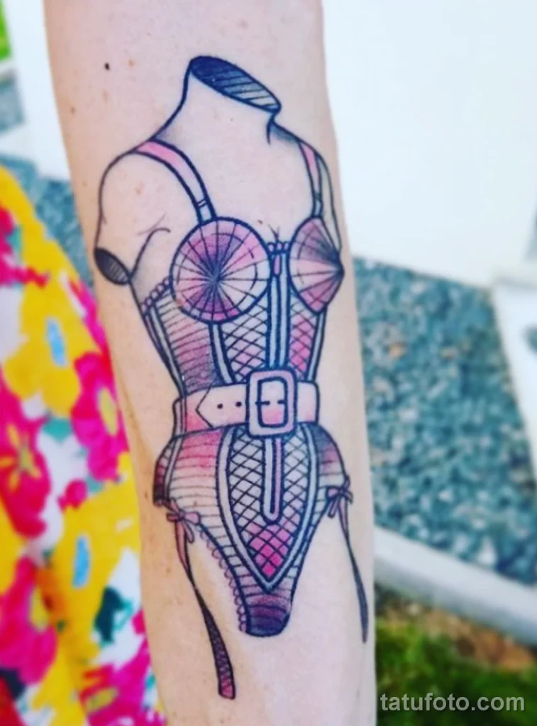 Значение тату корсет - пример рисунка тату №77 - tatufoto.com