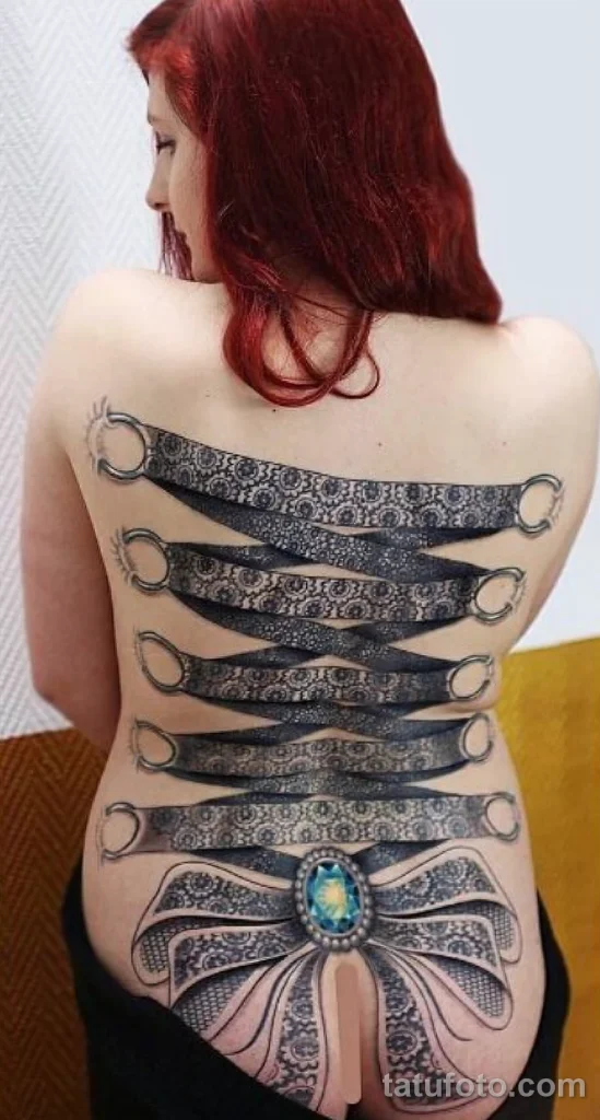 Значение тату корсет - пример рисунка тату №81 - tatufoto.com