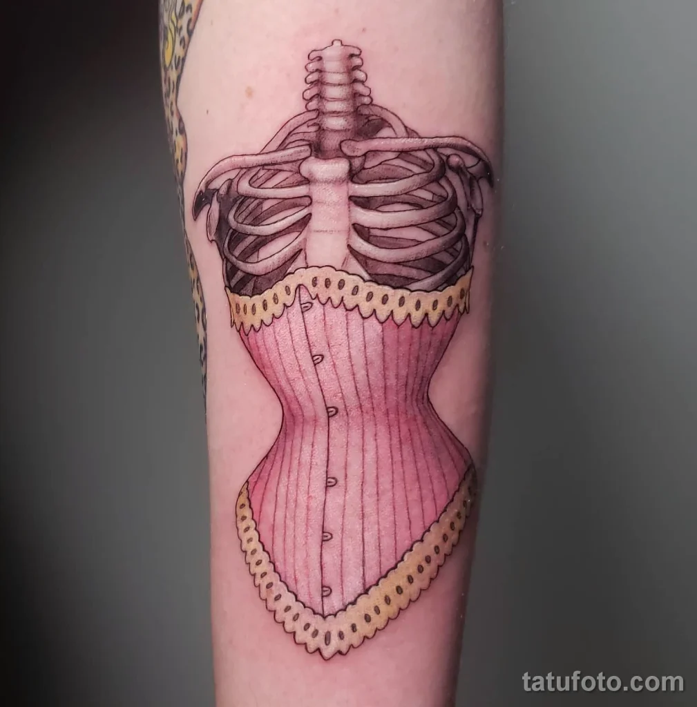Значение тату корсет - пример рисунка тату №88 - tatufoto.com