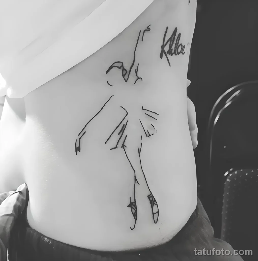 Значение тату пуанты - пример рисунка тату №08 - tatufoto.com