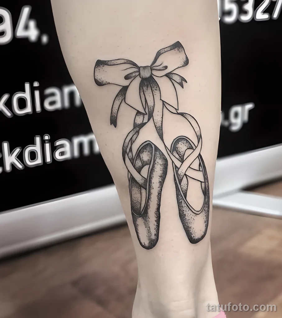 Значение тату пуанты - пример рисунка тату №09 - tatufoto.com