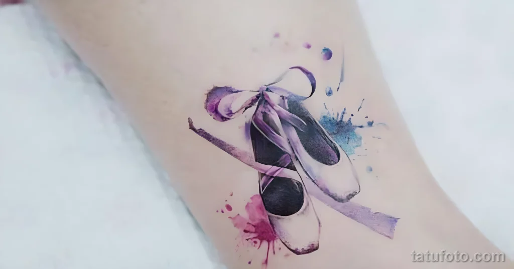 Значение тату пуанты - пример рисунка тату №19 - tatufoto.com