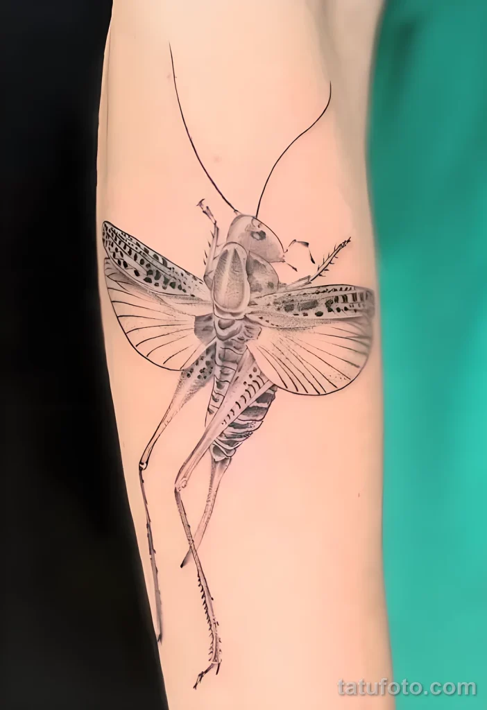 Значение тату саранча - пример рисунка тату №04 - tatufoto.com