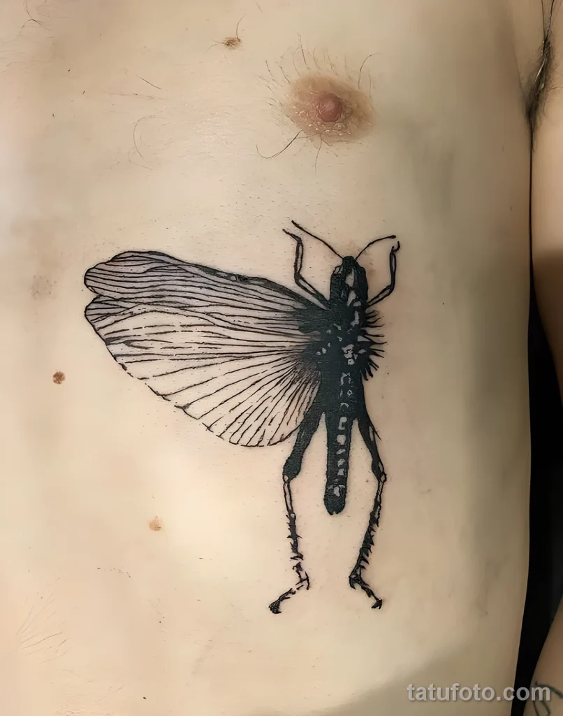 Значение тату саранча - пример рисунка тату №06 - tatufoto.com