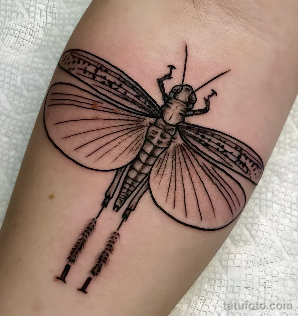 Значение тату саранча - пример рисунка тату №11 - tatufoto.com