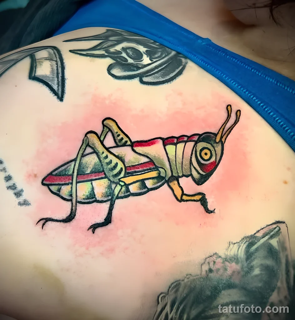 Значение тату саранча - пример рисунка тату №16 - tatufoto.com