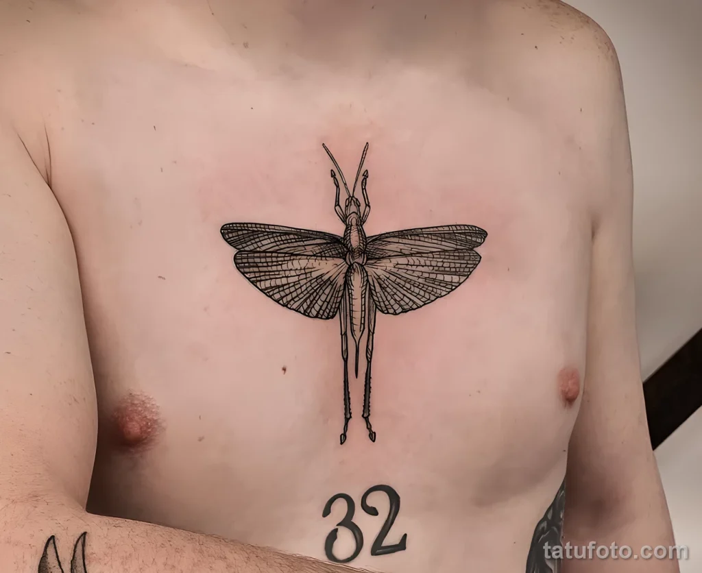 Значение тату саранча - пример рисунка тату №19 - tatufoto.com