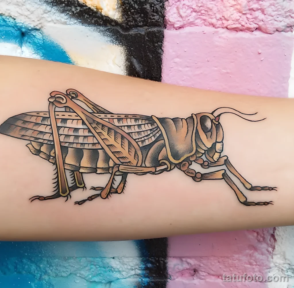 Значение тату саранча - пример рисунка тату №20 - tatufoto.com