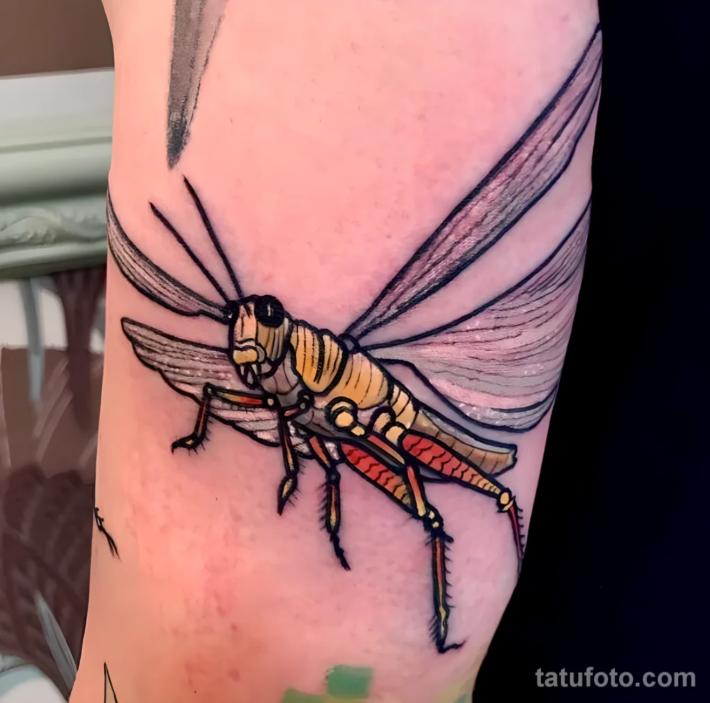 Значение тату саранча - пример рисунка тату №21 - tatufoto.com
