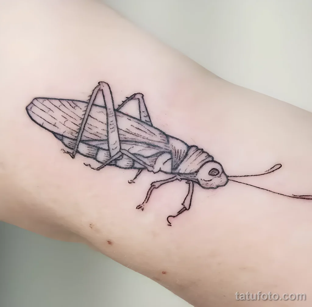 Значение тату саранча - пример рисунка тату №23 - tatufoto.com