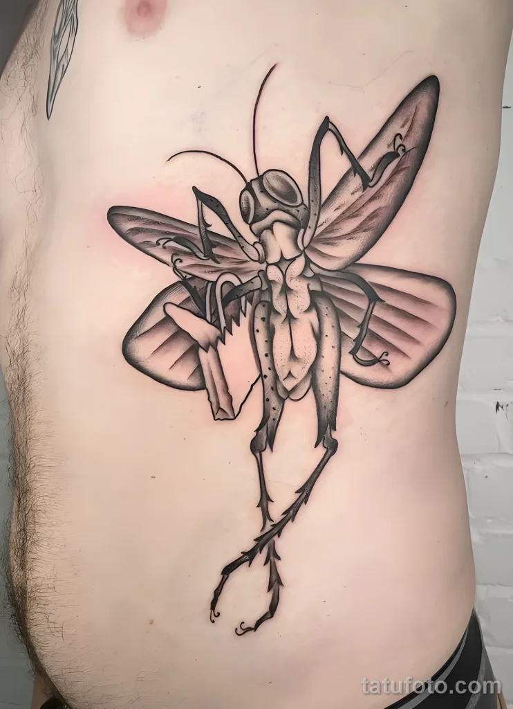 Значение тату саранча - пример рисунка тату №30 - tatufoto.com