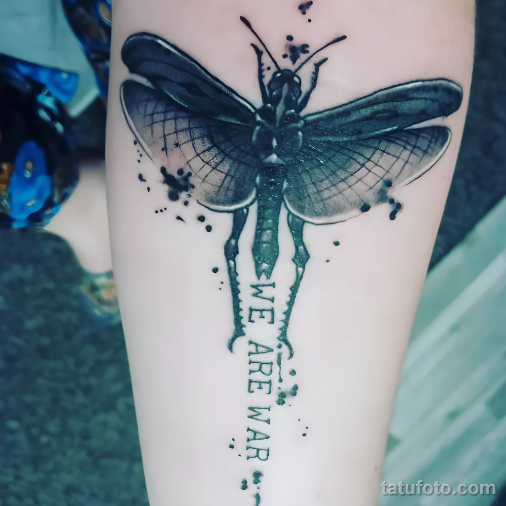 Значение тату саранча - пример рисунка тату №32 - tatufoto.com