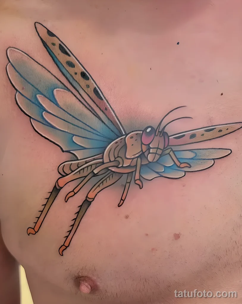 Значение тату саранча - пример рисунка тату №35 - tatufoto.com