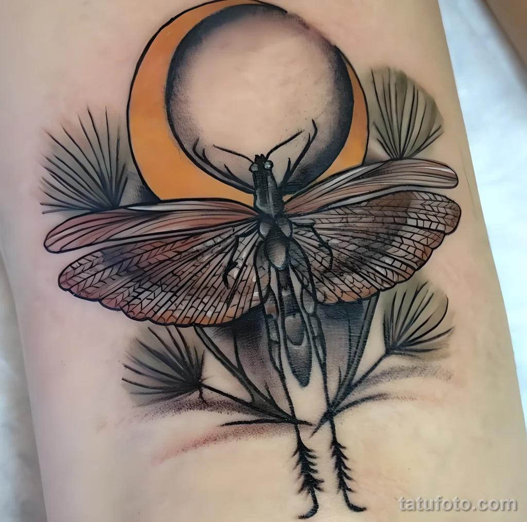 Значение тату саранча - пример рисунка тату №37 - tatufoto.com