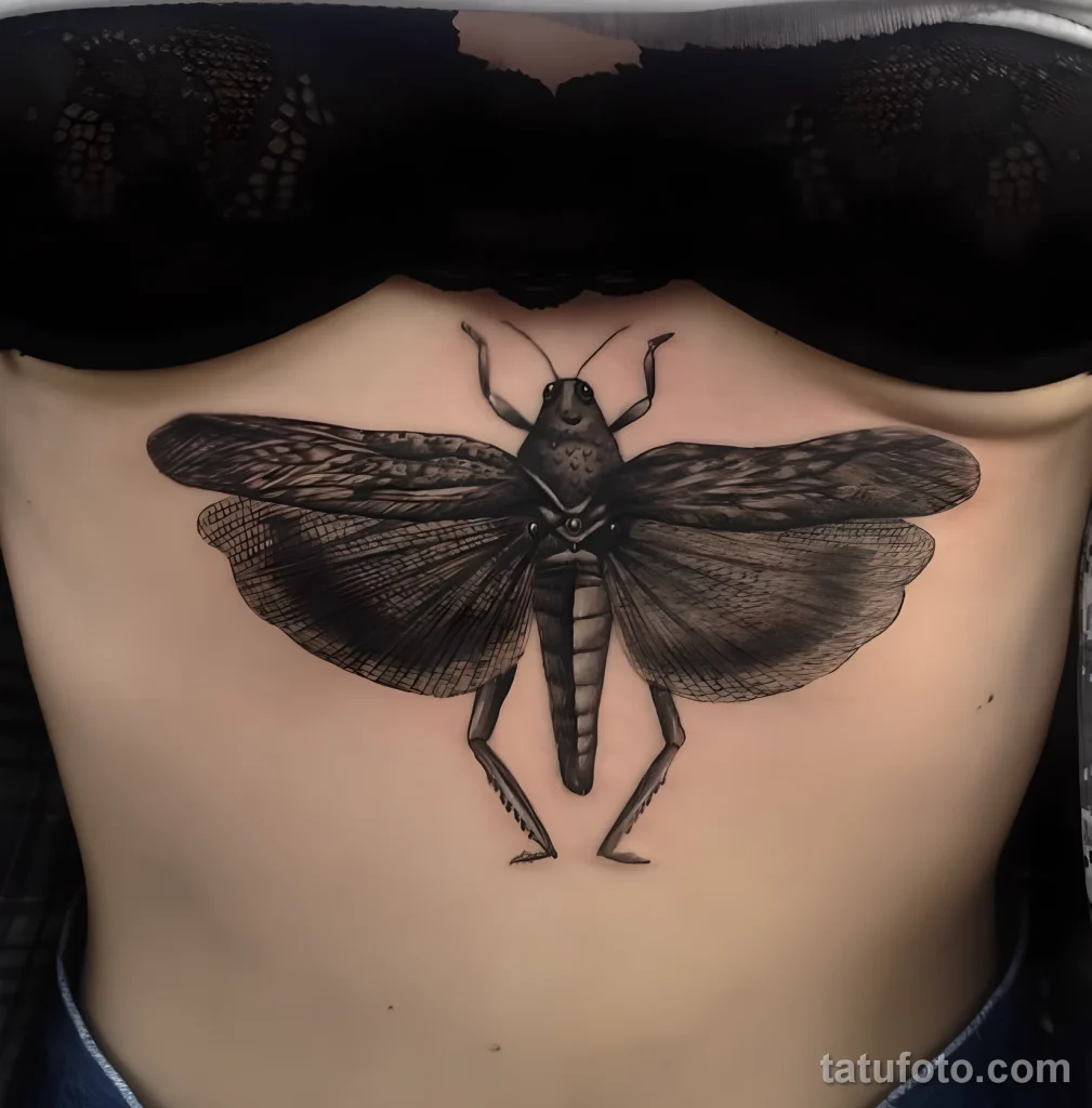 Значение тату саранча - пример рисунка тату №39 - tatufoto.com