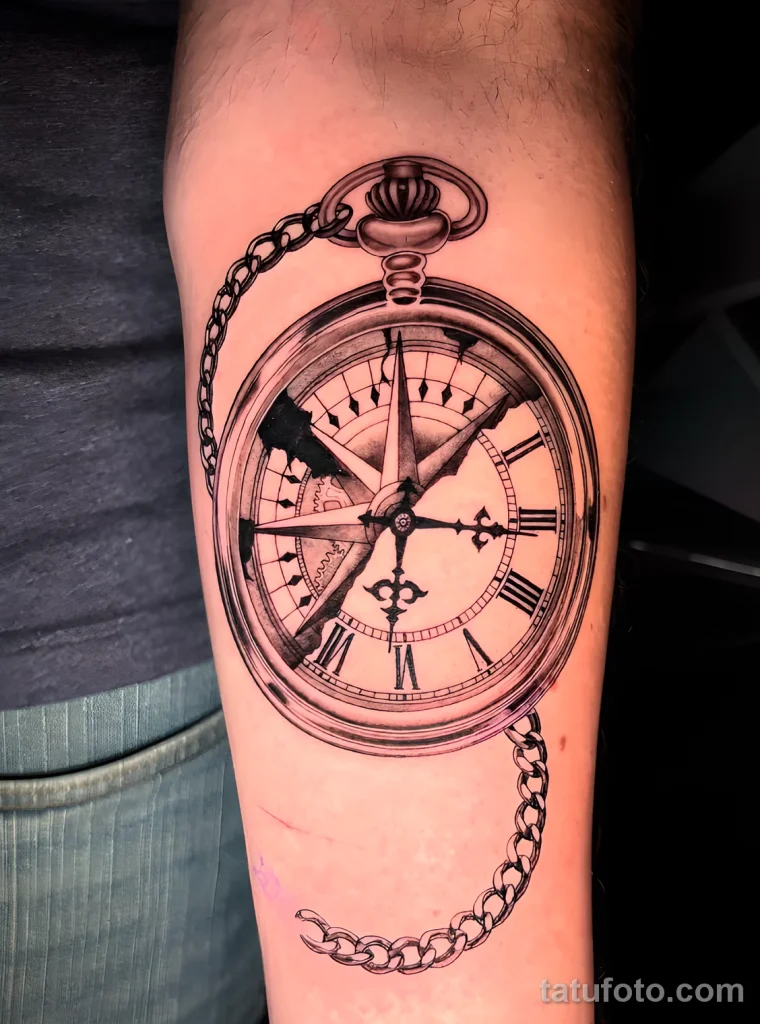 Значение тату секундомер - пример рисунка тату №03 - tatufoto.com