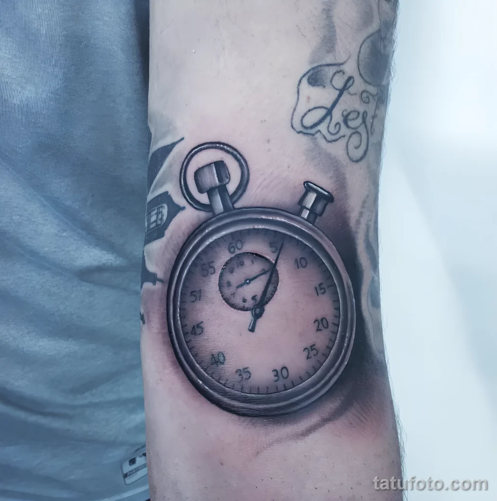 Значение тату секундомер - пример рисунка тату №05 - tatufoto.com