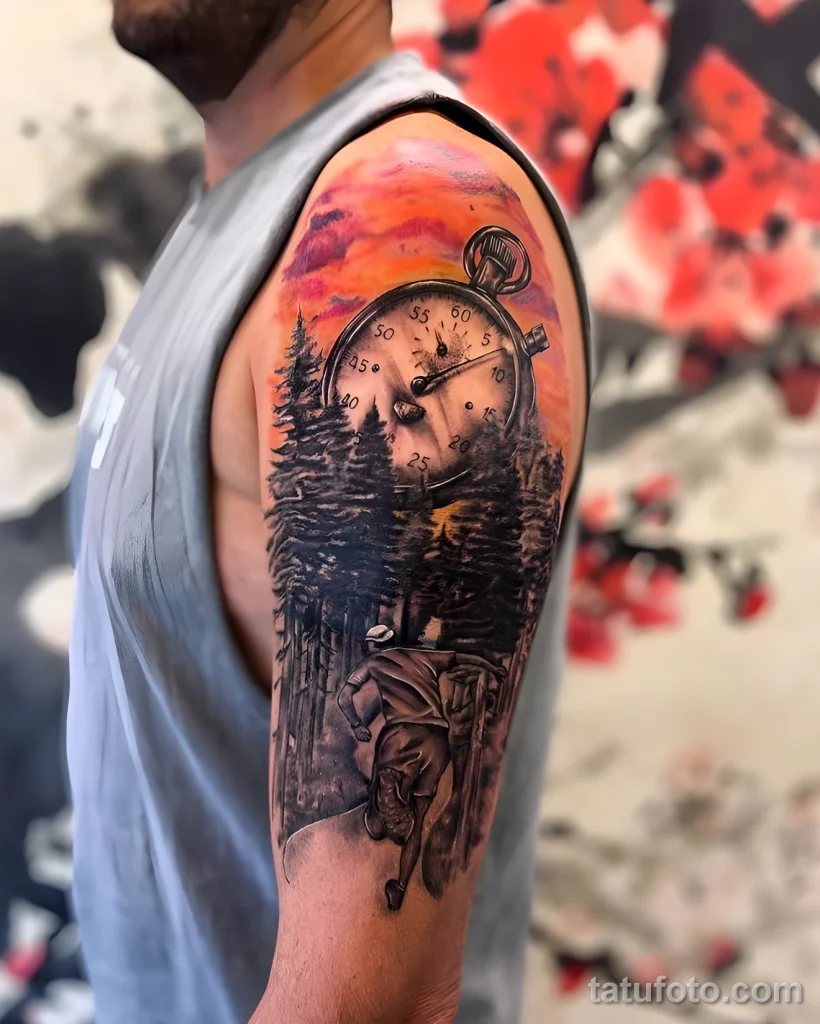 Значение тату секундомер - пример рисунка тату №07 - tatufoto.com