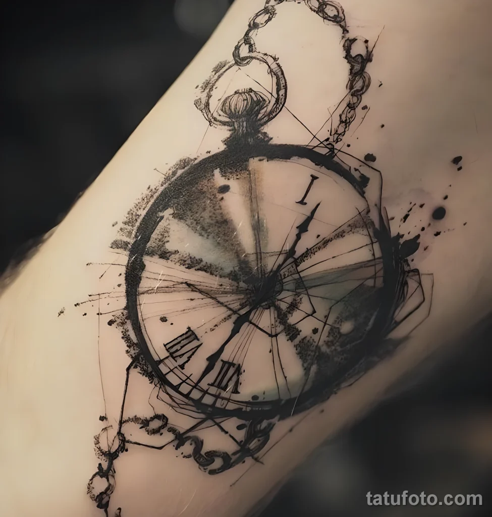 Значение тату секундомер - пример рисунка тату №08 - tatufoto.com