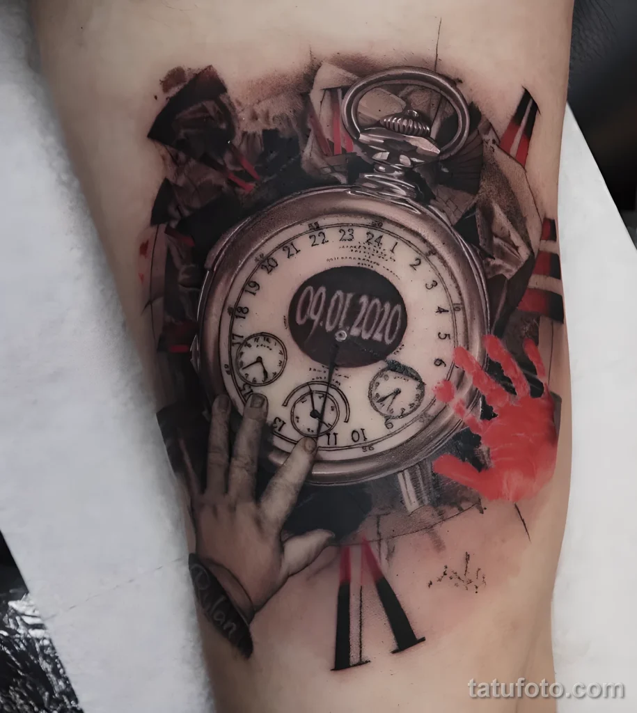 Значение тату секундомер - пример рисунка тату №10 - tatufoto.com