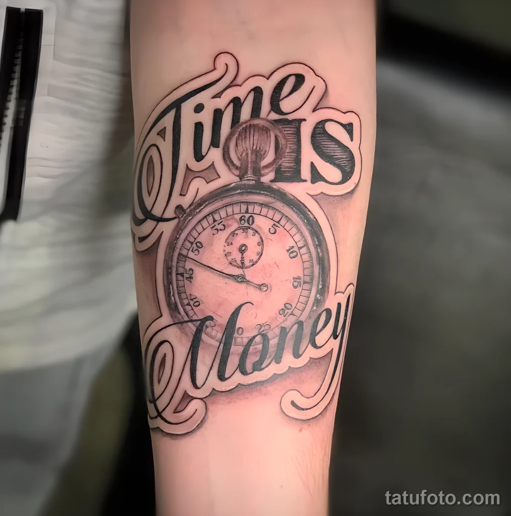 Значение тату секундомер - пример рисунка тату №11 - tatufoto.com