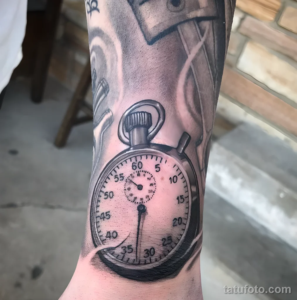 Значение тату секундомер - пример рисунка тату №23 - tatufoto.com