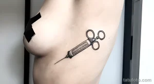 Значение тату шприц - пример рисунка тату №01 - tatufoto.com