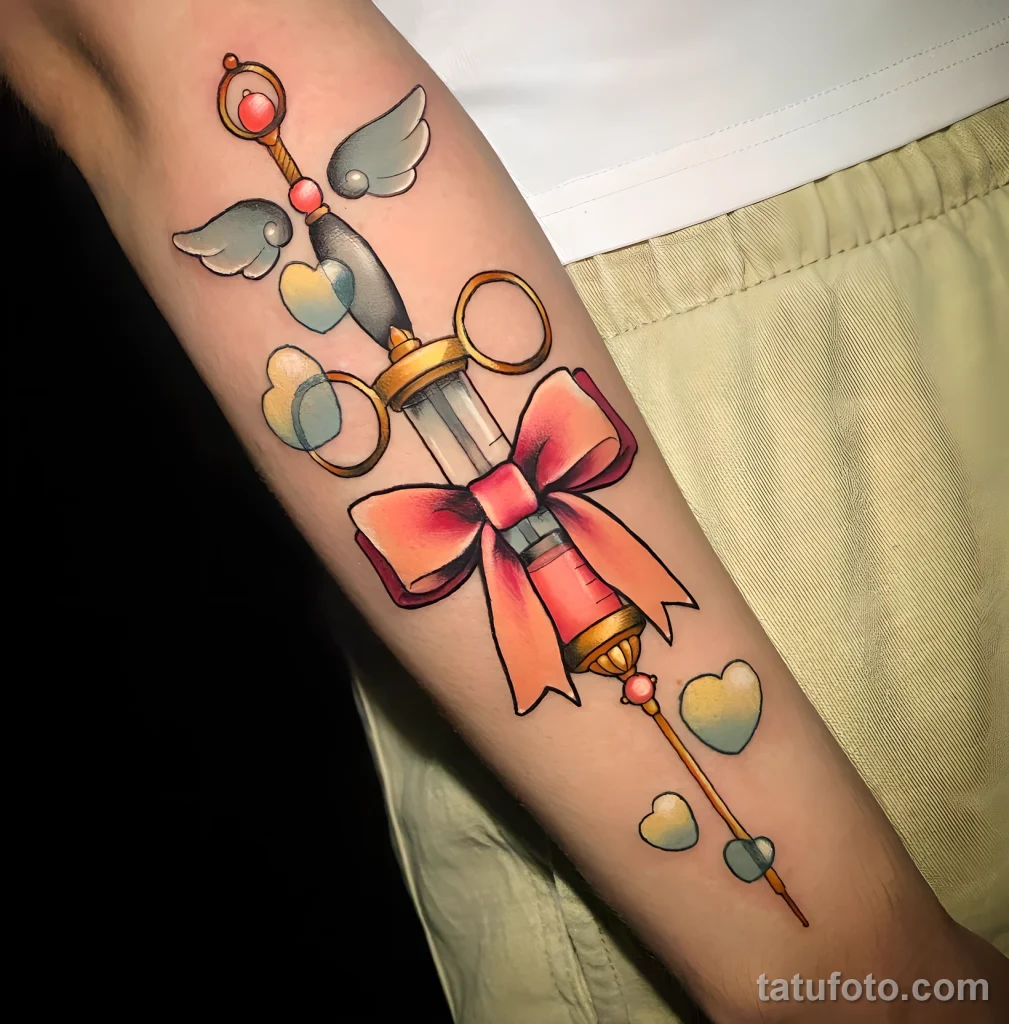 Значение тату шприц - пример рисунка тату №15 - tatufoto.com