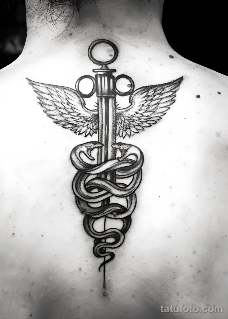 Значение тату шприц - пример рисунка тату №44 - tatufoto.com
