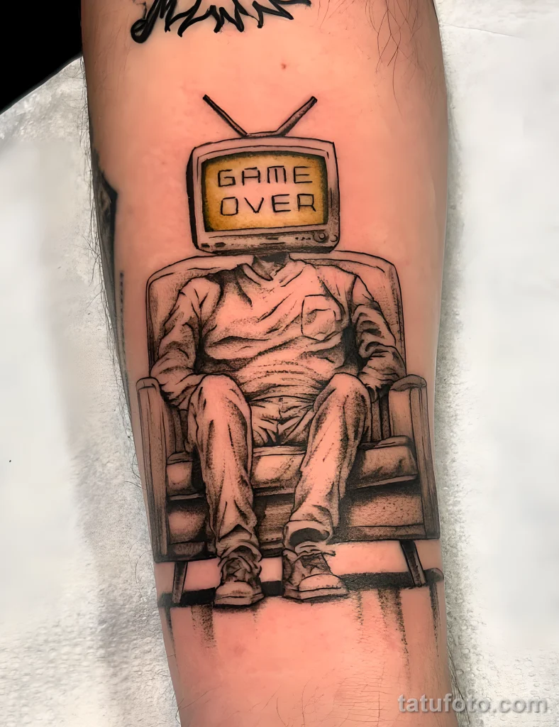 Пример рисунка тату -Game Over- №10 - tatufoto.com