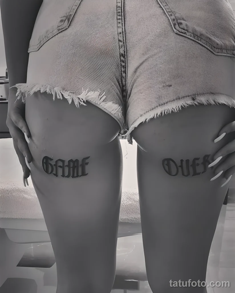 Пример рисунка тату -Game Over- №12 - tatufoto.com