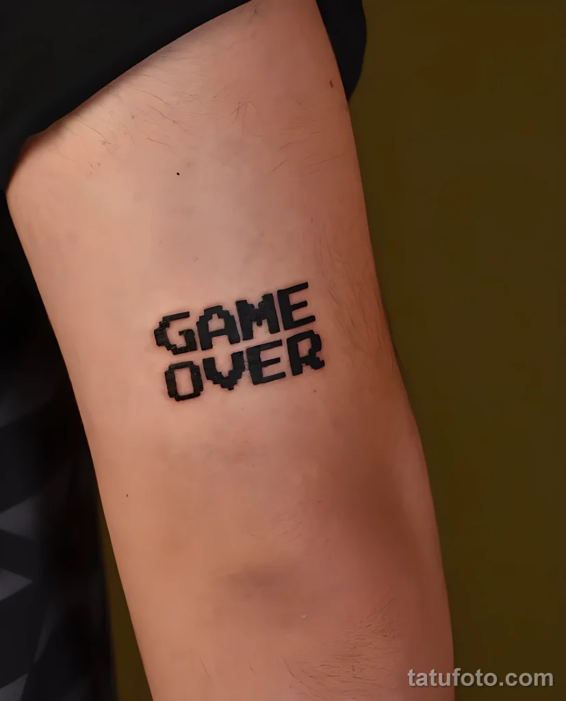 Пример рисунка тату -Game Over- №14 - tatufoto.com