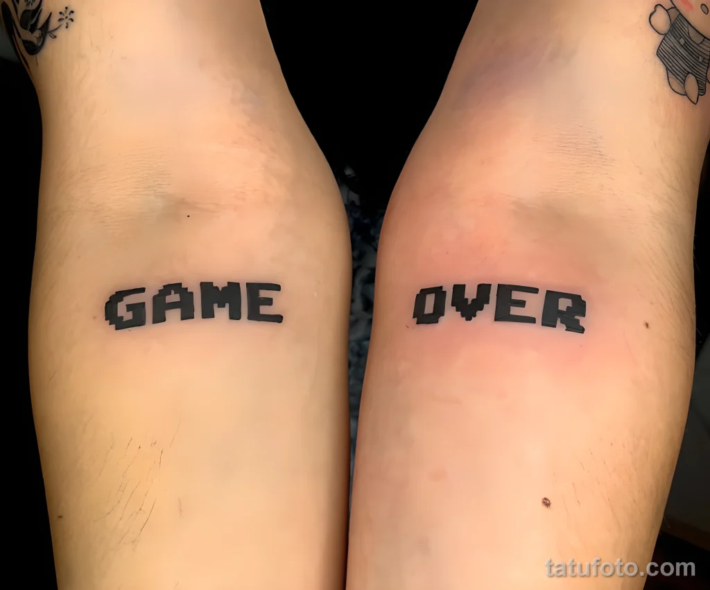 Пример рисунка тату -Game Over- №16 - tatufoto.com