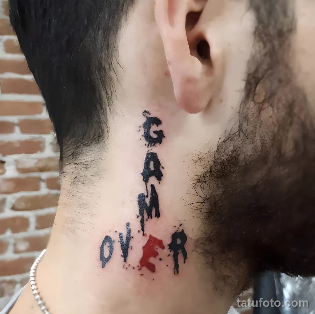 Пример рисунка тату -Game Over- №20 - tatufoto.com