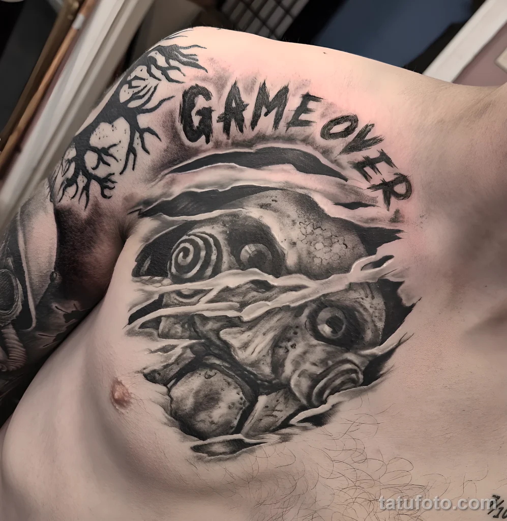 Пример рисунка тату -Game Over- №21 - tatufoto.com