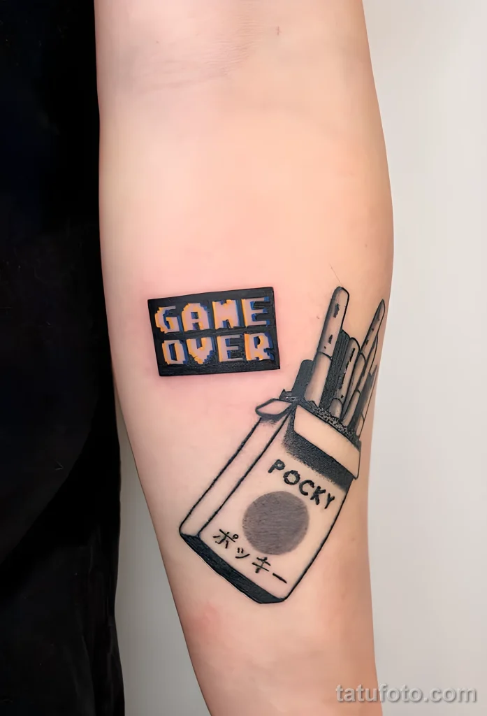 Пример рисунка тату -Game Over- №22 - tatufoto.com