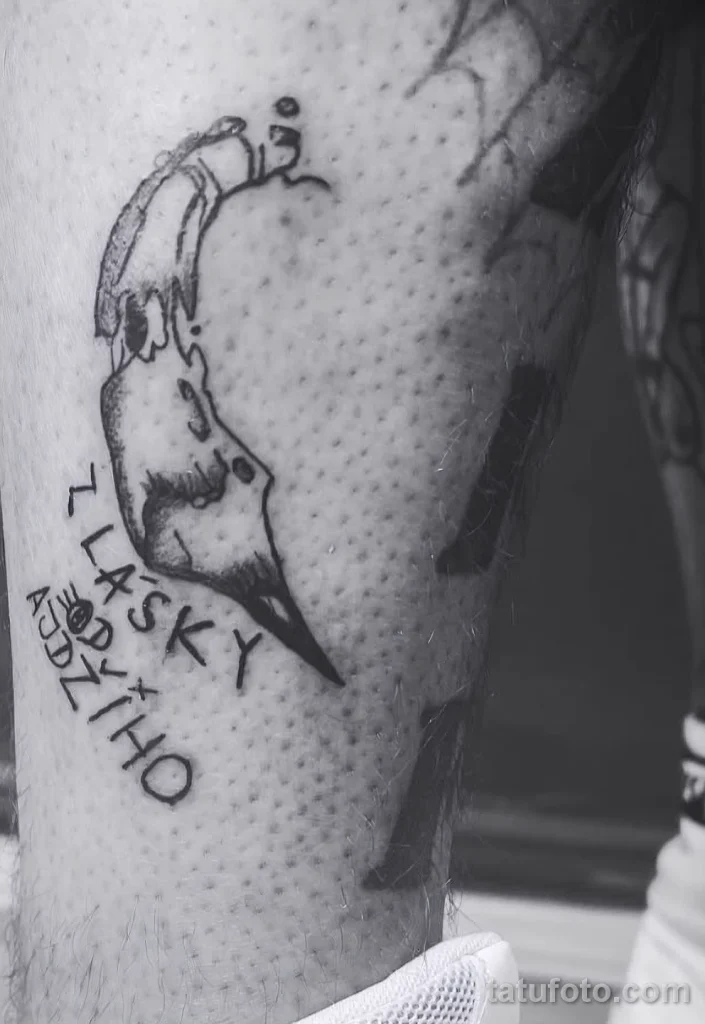 Пример рисунка тату карандаш №08 - tatufoto.com