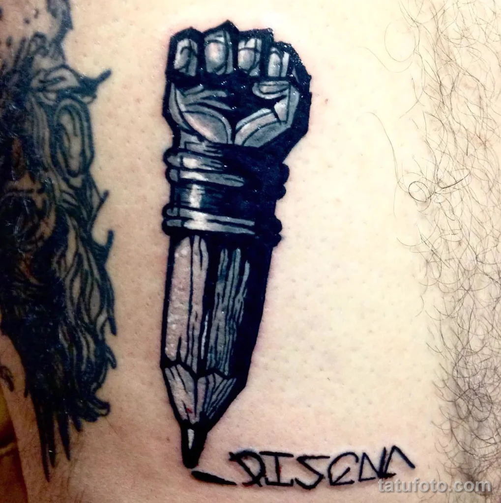 Пример рисунка тату карандаш №14 - tatufoto.com