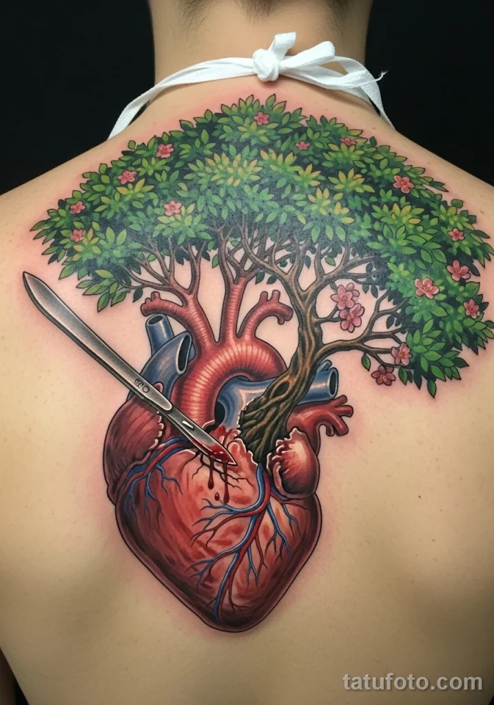 Пример рисунка тату скальпель- для хирурга №03 - tatufoto.com