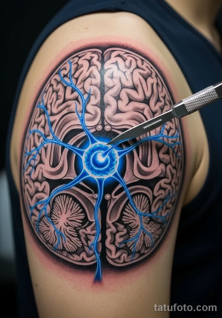 Пример рисунка тату скальпель- для хирурга №09 - tatufoto.com