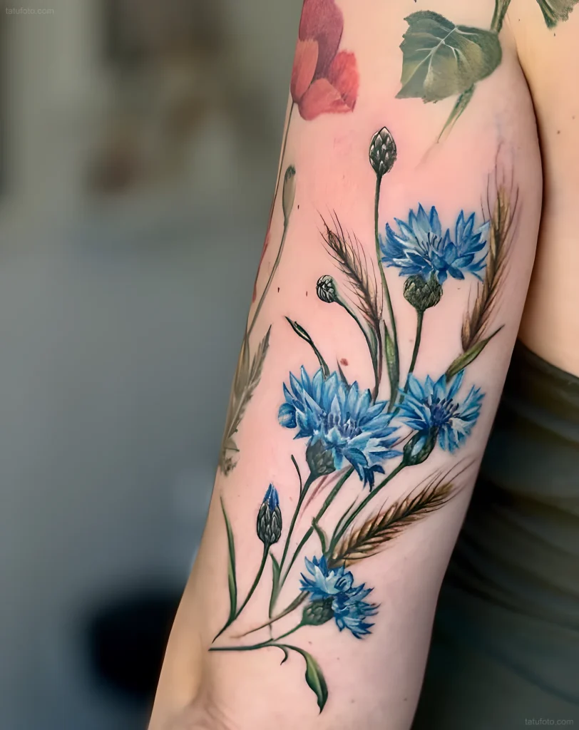тату-букет-полевых-цветов-пример-рисунка-тату-для-tatufoto-com-10