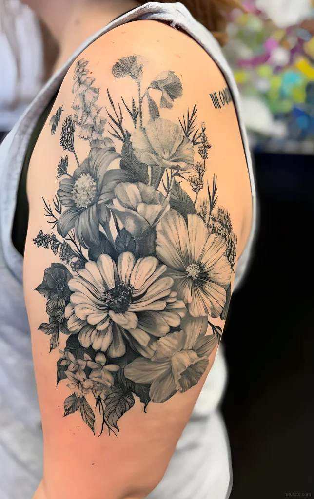 тату-букет-полевых-цветов-пример-рисунка-тату-для-tatufoto-com-14