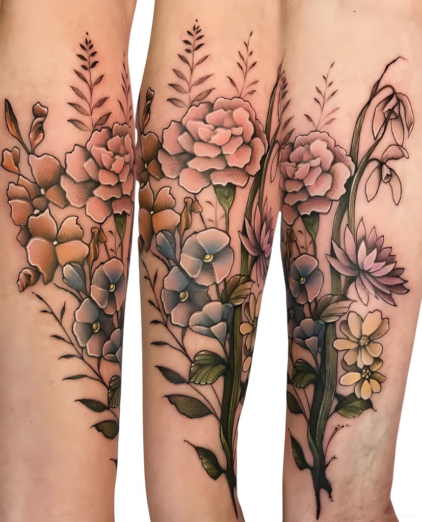 тату-букет-полевых-цветов-пример-рисунка-тату-для-tatufoto-com-15