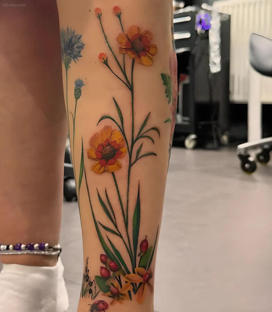 тату-букет-полевых-цветов-пример-рисунка-тату-для-tatufoto-com-16