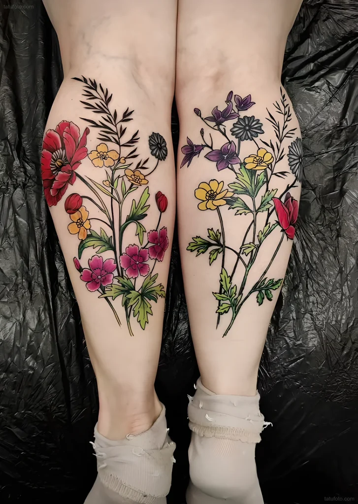 тату-букет-полевых-цветов-пример-рисунка-тату-для-tatufoto-com-17
