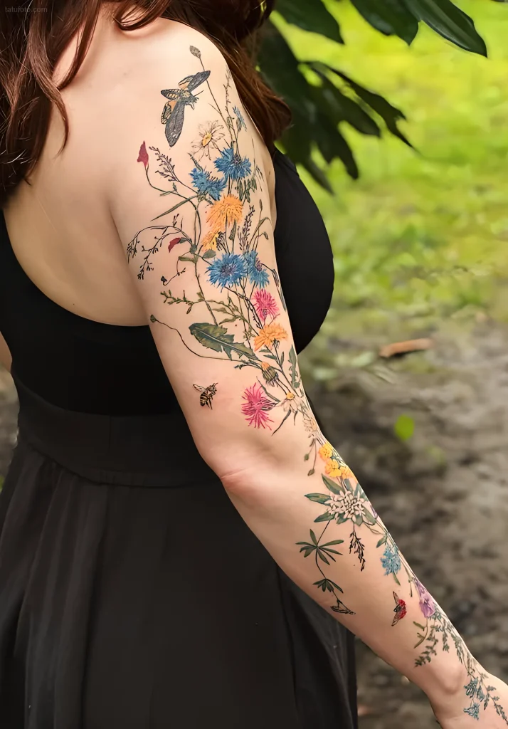 тату-букет-полевых-цветов-пример-рисунка-тату-для-tatufoto-com-22
