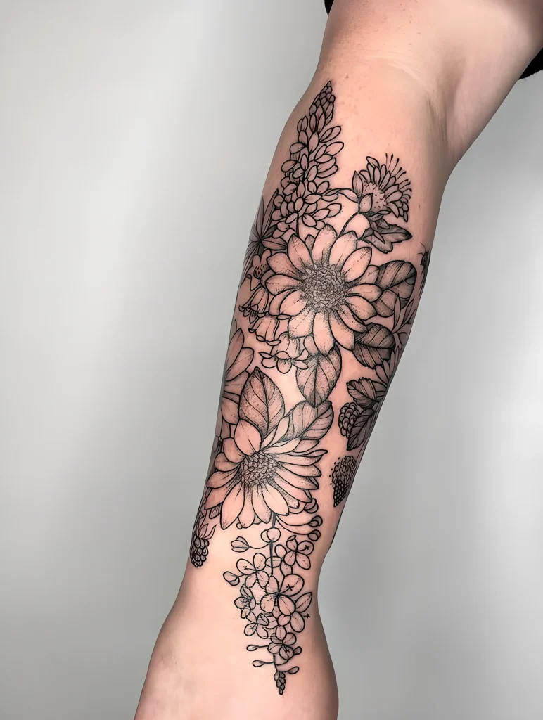 тату-букет-полевых-цветов-пример-рисунка-тату-для-tatufoto-com-23