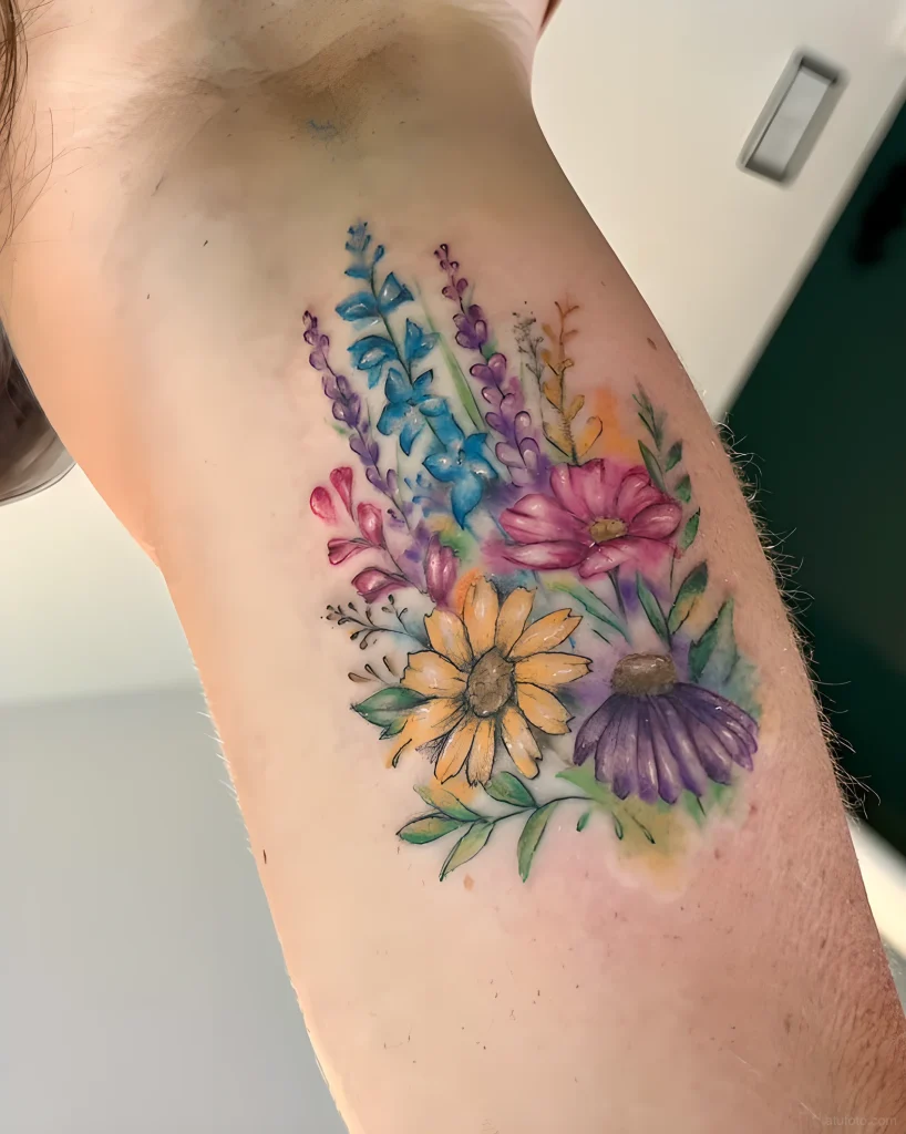 тату-букет-полевых-цветов-пример-рисунка-тату-для-tatufoto-com-24